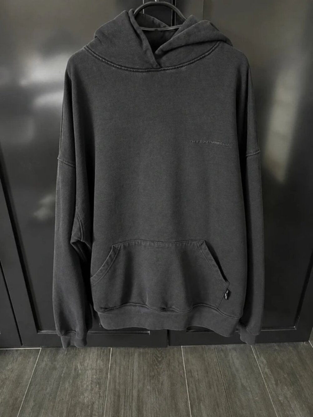 The couture club black oversized hoodie